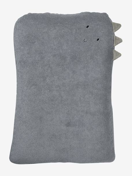 Set of 2 Changing Mattress Covers, Animals, in Towelling blush+grey blue+hazel+multicoloured+pecan nut - vertbaudet enfant 