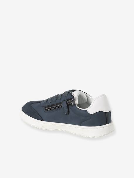 Trainers with Laces & Zip for Children navy blue - vertbaudet enfant 