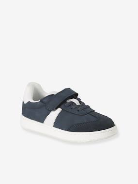 -Baskets enfant garçon synthétique à scratchs et lacets élastiqués