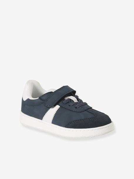 Trainers with Elasticated Laces & Hook-&-Loop Fasteners For Children, Designed for Autonomy navy blue - vertbaudet enfant 