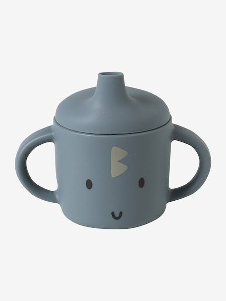 Silicone Mealtime Set, VERTBAUDET grey blue - vertbaudet enfant 