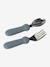 Set repas silicone bleu grisé - vertbaudet enfant 