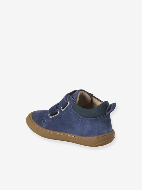 Pair of Soft Leather Boots for Babies, Designed for First Steps beige+blue+brown+chocolate+electric blue+green+ochre+sage green+set beige+set brown+set green - vertbaudet enfant 