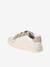 Trainers with Leather Hook-&-Loop Straps for Children ecru+printed white+set white - vertbaudet enfant 