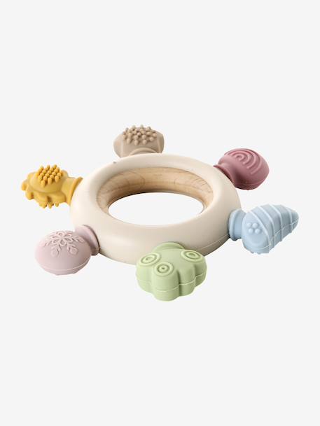 Silicone sensory teething ring wood - vertbaudet enfant 