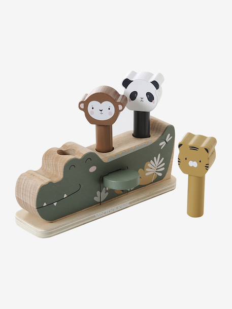 Pop-up 3-en-1 de la jungle TANZANIE en bois FSC® vert - vertbaudet enfant 