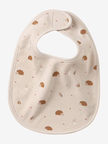 Vertbaudet Pack of 7 Newborn Bibs aqua green+cappuccino+chequered green+Light Green/Print+White - vertbaudet enfant 