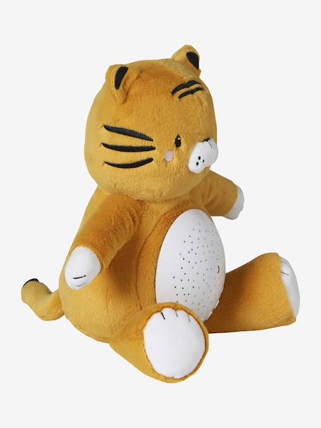 Veilleuse Peluche projecteur d'étoiles bleu jean+dinosaure+gris+jaune d'or+orange - vertbaudet enfant 