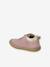 Soft leather lace-up ankle boots for baby's first steps brown+fuchsia+rose - vertbaudet enfant 