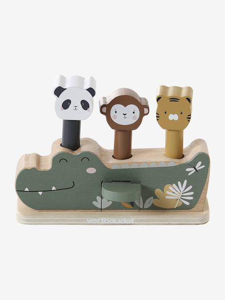 Pop-up 3-en-1 de la jungle TANZANIE en bois FSC® vert - vertbaudet enfant 
