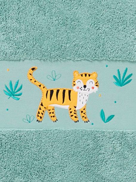 Tiger Bath Towel Green - vertbaudet enfant 