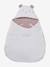 Nid d'ange transformable en gaze de coton beige imprimé+cappuccino+écru+sauge+terracotta - vertbaudet enfant 