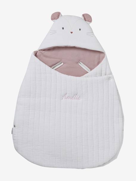 Transformable Baby Nest in Cotton Gauze cappuccino+ecru+printed beige+Sage+terracotta - vertbaudet enfant 