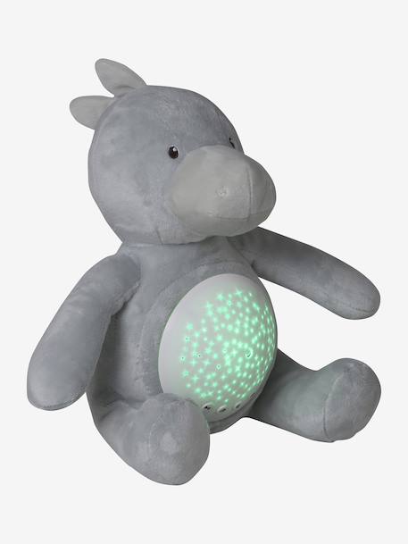 Stars Projecting Fox Night Light denim blue+golden yellow+grey+Grey+Orange - vertbaudet enfant 