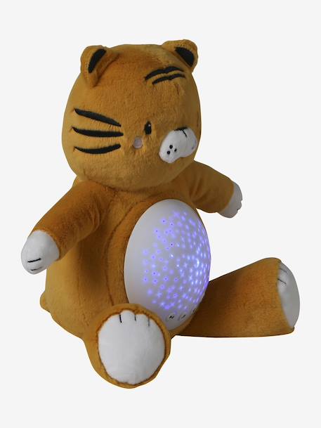 Stars Projecting Fox Night Light denim blue+golden yellow+grey+Grey+Orange - vertbaudet enfant 