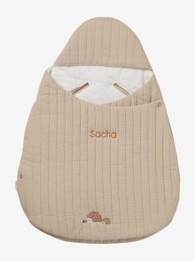 Baby-Outerwear-Baby Nest-Transformable Baby Nest in Cotton Gauze
