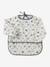 Bavoir tablier manches longues blanc imprimé+écru+imprimé végétal+multicolore+renard+rose poudré - vertbaudet enfant 