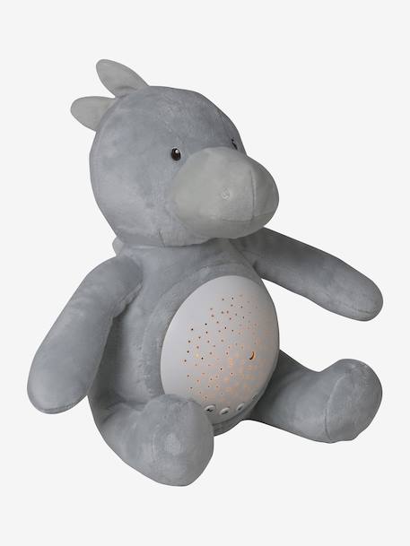 Stars Projecting Fox Night Light denim blue+golden yellow+grey+Grey+Orange - vertbaudet enfant 