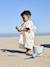 Poncho de bain / plage bébé personnalisable, avec coton recyclé blanc imprimé+rose imprimé - vertbaudet enfant 