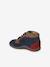 Lace-Up Soft Leather Ankle Boots for Babies, Designed for First Steps navy blue+set blue - vertbaudet enfant 