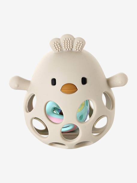 Silicone Chick Rattle ecru - vertbaudet enfant 