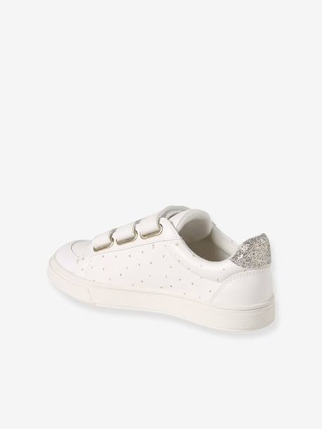 Trainers with Hook-&-Loop Fasteners for Children printed white - vertbaudet enfant 