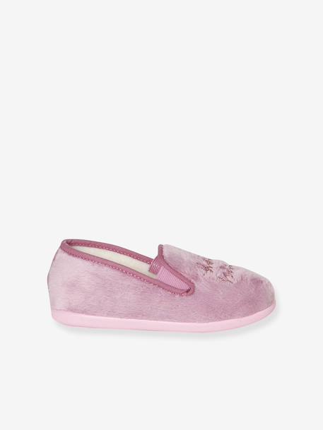 Elasticated Slippers for Children, Made in France printed pink - vertbaudet enfant 
