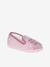 Chaussons élastiqués enfant fabriqués en France écru+rose imprimé - vertbaudet enfant 