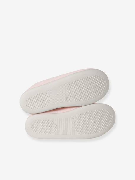 Elasticated Canvas Slippers for Children pale pink+printed pink+rose - vertbaudet enfant 