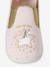 Chausson fille textile élastique rose+rose imprimé+rose pâle - vertbaudet enfant 