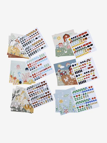Geometric Sticker Set multicoloured - vertbaudet enfant 