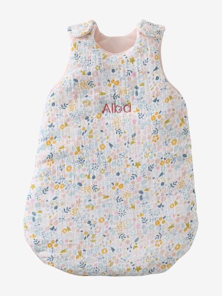 Baby Sleep Bag in Cotton Gauze, for Dolls Multi+red - vertbaudet enfant 