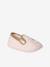 Elasticated Canvas Slippers for Children pale pink+printed pink+rose - vertbaudet enfant 