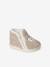 Baby's sheepskin-style textile slippers made in France beige - vertbaudet enfant 