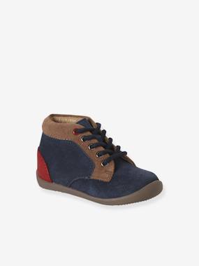 Shoes-Baby Footwear-Baby's First Steps-Lace-Up Soft Leather Ankle Boots for Babies, Designed for First Steps