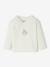 Cardigan with Print, Front Fastening, for Newborns aqua green+ecru - vertbaudet enfant 