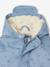 Sherpa-Lined Hooded Raincoat for Babies grey blue+olive - vertbaudet enfant 