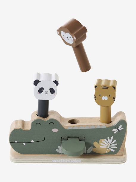 FSC® TANZANIA wooden jungle 3-in-1 pop-up toy green - vertbaudet enfant 