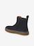 Boots fille cuir zippées et élastiquées beige+camel+marine - vertbaudet enfant 