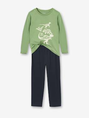 Lot pyjama + pyjashort garçon dinosaure - vertbaudet enfant Garçon-Lot pyjama + pyjashort garçon dinosaure