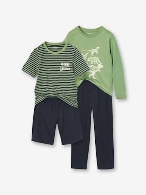-Lot pyjama + pyjashort garçon dinosaure 