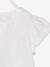T-shirt fille détails en broderie anglaise BLANC+VERT PALE - vertbaudet enfant 