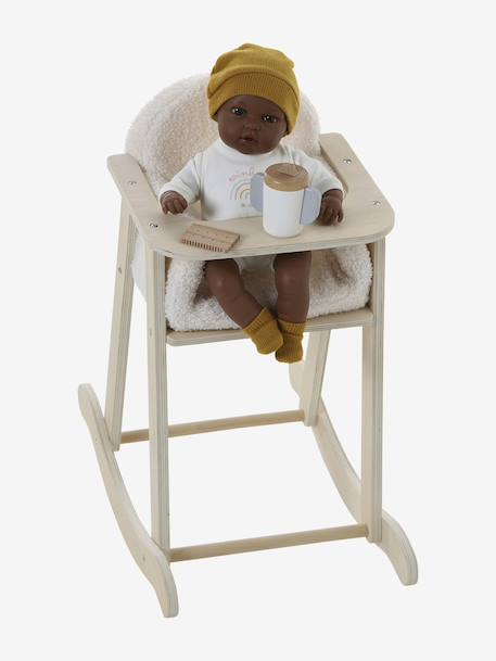 Rocking High Chair in FSC®100% Wood for Dolls wood - vertbaudet enfant 