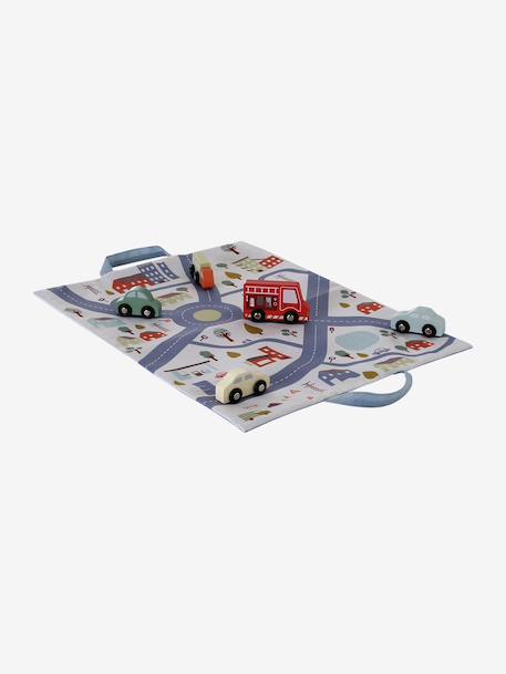 Tapis circuit pliable avec accessoires beige - vertbaudet enfant 