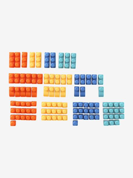 Set of 100 Plastic Building Bricks multicoloured - vertbaudet enfant 