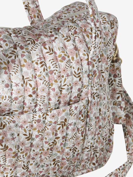 JOIOSA cotton muslin changing bag bronze+ecru+night blue+printed beige - vertbaudet enfant 