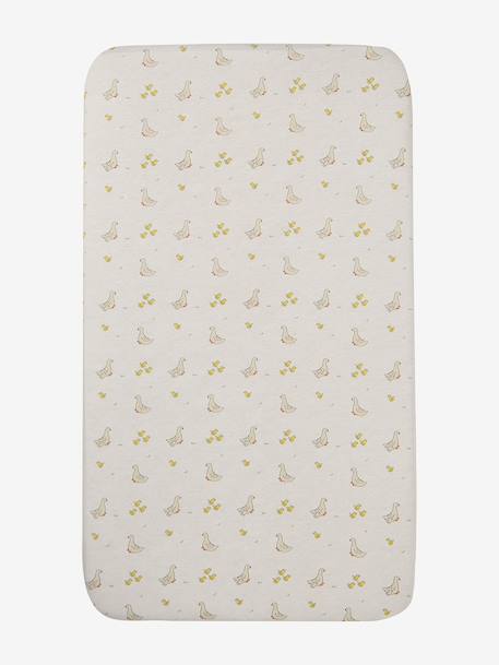 Pack of 2 Covers for Cots & Co-Sleeping Cribs, in Organic Cotton* Dark Blue/Print+ecru+printed white+White - vertbaudet enfant 