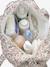 JOIOSA cotton muslin changing bag bronze+ecru+night blue+printed beige - vertbaudet enfant 