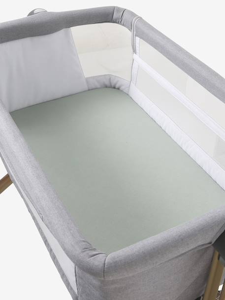 Pack of 2 Covers for Cots & Co-Sleeping Cribs, in Organic Cotton* Dark Blue/Print+ecru+printed white+White - vertbaudet enfant 