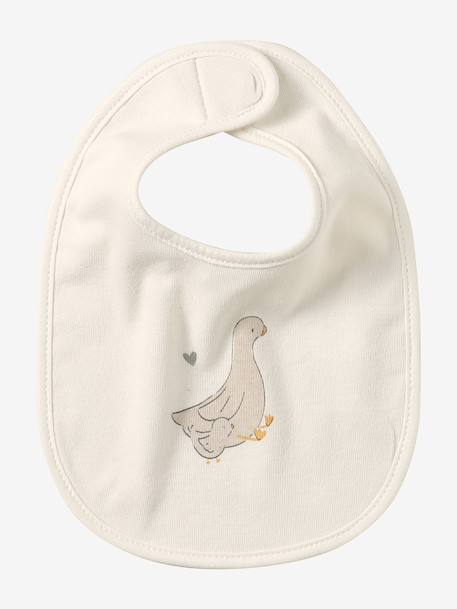 Vertbaudet Pack of 7 Newborn Bibs aqua green+cappuccino+chequered green+Light Green/Print+White - vertbaudet enfant 